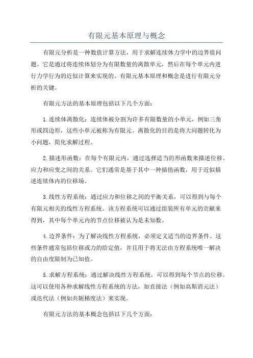 有限元基本原理与概念