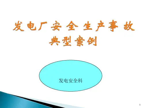 发电厂安全生产事故典型案例ppt课件