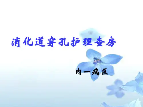消化道穿孔护理_查房