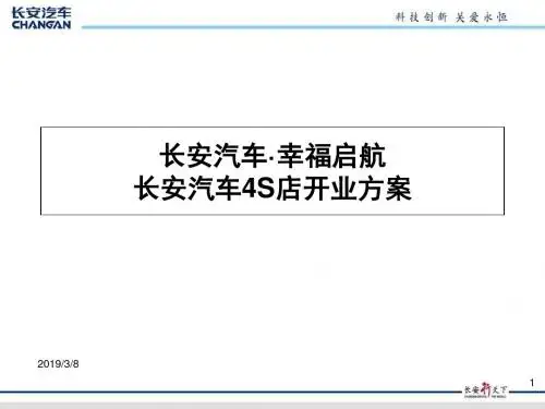 长安汽车4S店开业方案 PPT素材-PPT文档资料