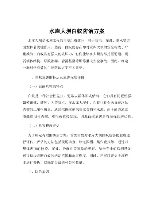 水库大坝白蚁防治方案