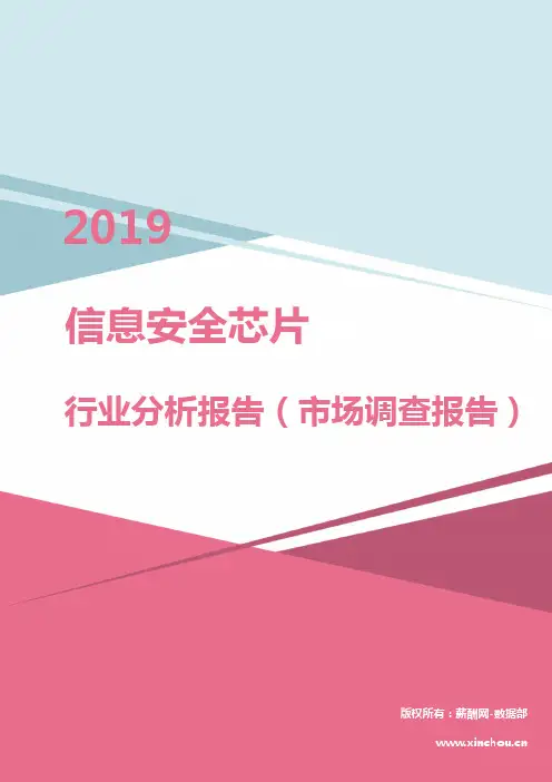 2019年信息安全芯片行业分析报告(市场调查报告)