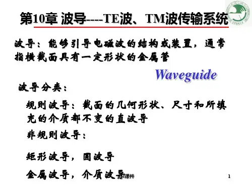 第10章 波导----TE波、TM波传输系统  ppt课件