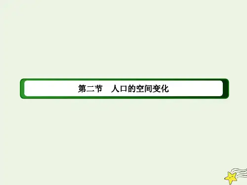 高中地理新人教版第一章人口的变化第二节人口的空间变化课件