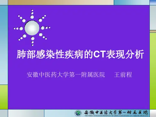 肺部感染性疾病的CT表现分析