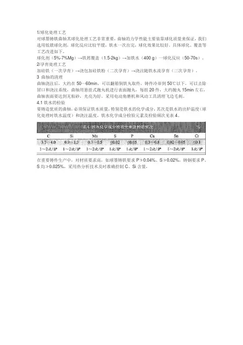 球化处理工艺