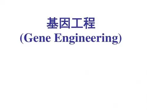 基因工程