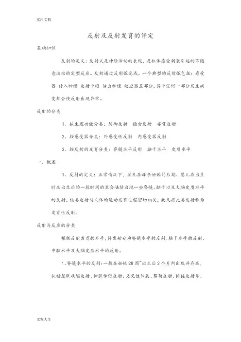 神经反射及反射发育地评定