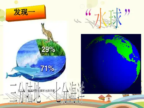 初中地理星球地图七年级上册第三章 海洋与陆地海陆分布 PPT