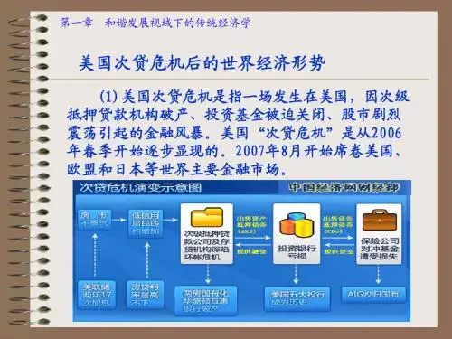 美国次贷危机后的世界经济形势