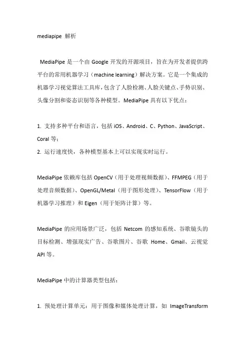 mediapipe 解析