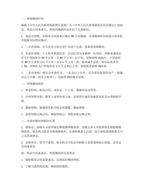 购房合同备案后__契税