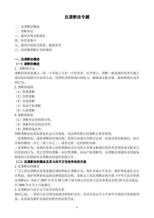 反垄断法专题