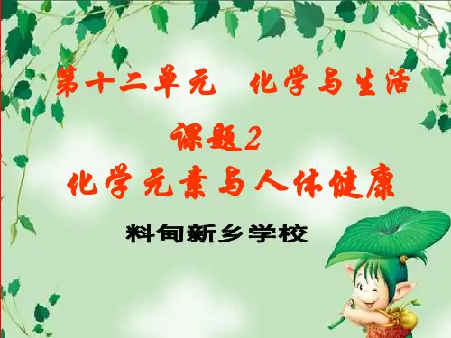 化学元素与人体健康PPT课件25(3份打包) 人教版
