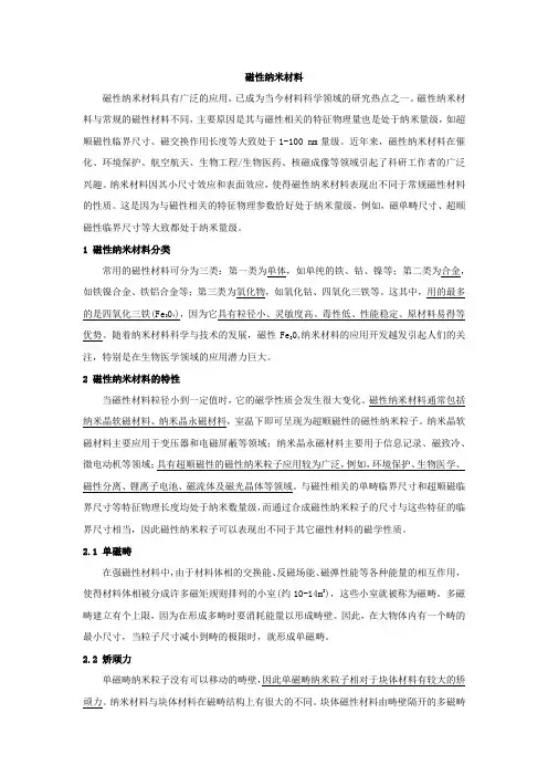 11.1 磁性纳米材料