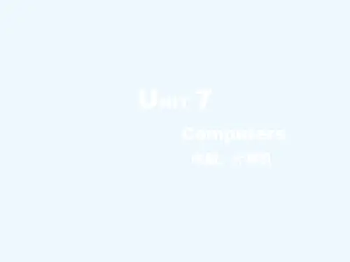 (完整版)中职英语基础模块上册unit7