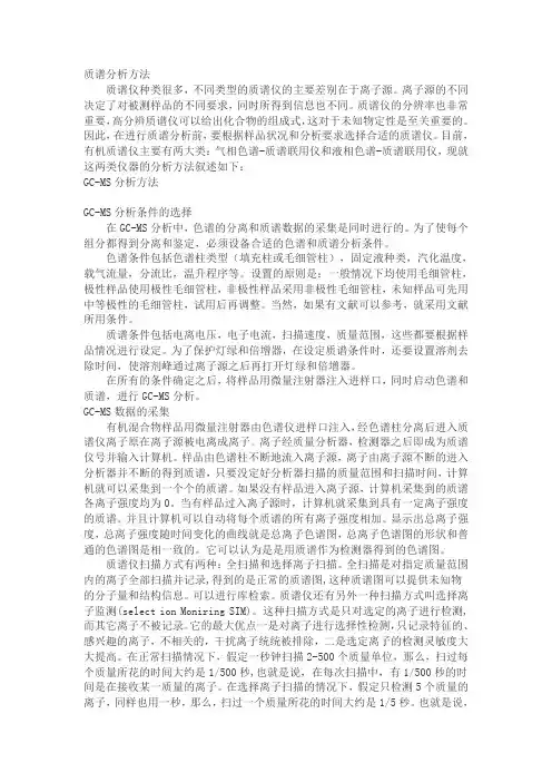 GC-MS分析方法
