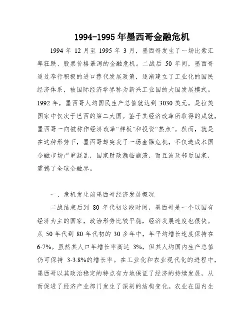 1994-1995年墨西哥金融危机