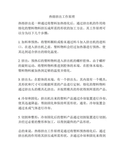 热熔挤出工作原理