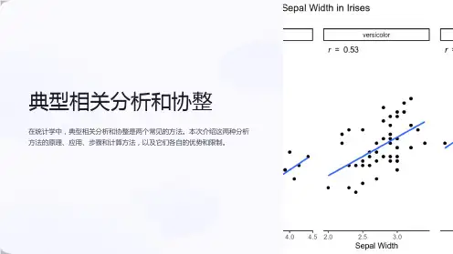 典型相关分析和协整