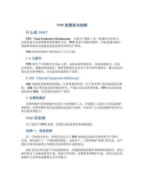 TPM的理论与实例