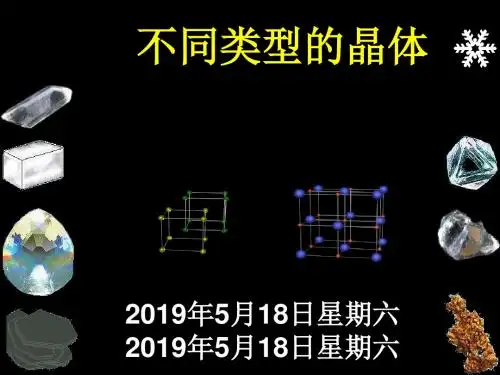 化学课件《不同类型的晶体》优秀ppt3 苏教版