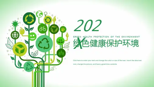 绿色环保节能生态新能源环境保护宣传PPT模版