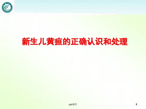 新生儿黄疸的正确认识及处理  ppt课件
