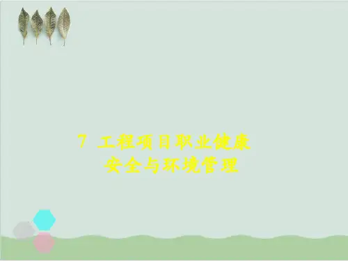 工程项目职业健康安全与环境管理PPT课件(-50)