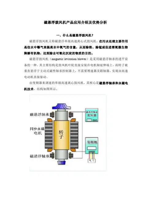 磁悬浮鼓风机产品应用介绍及优势分析