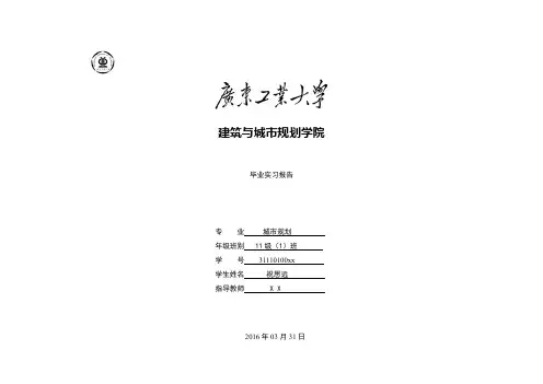 广州国际金融城起步区城市设计及控制性详细规划现状调研报告