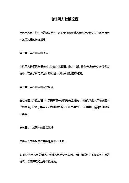 电梯困人救援流程