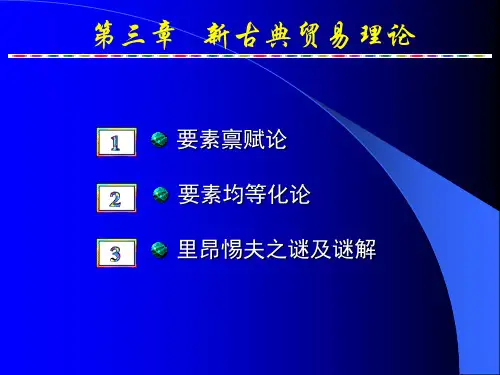 3新古典国际贸易理论.pptx