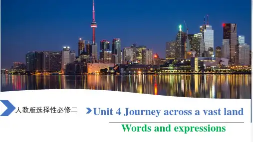 Unit+4+Words+and+expressions+词汇人教版(2019)选择性必修第二册+