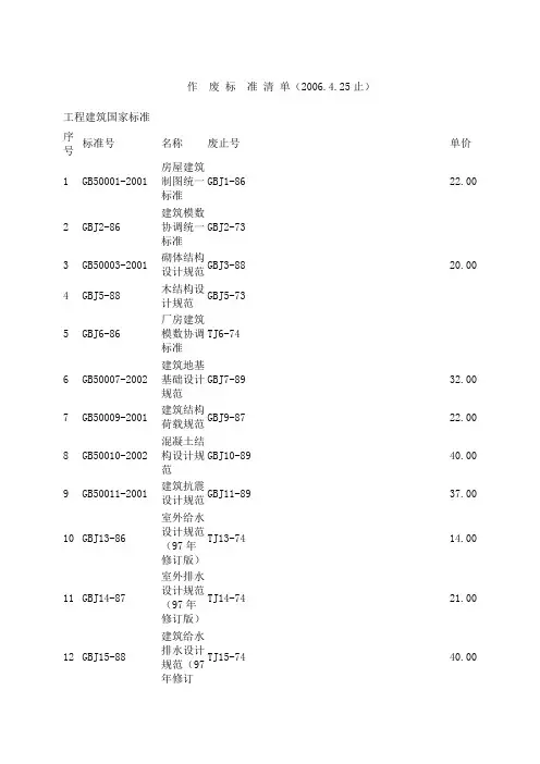 作废规范标准