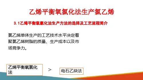 乙烯平衡氧氯化法生产氯乙烯—生产准备