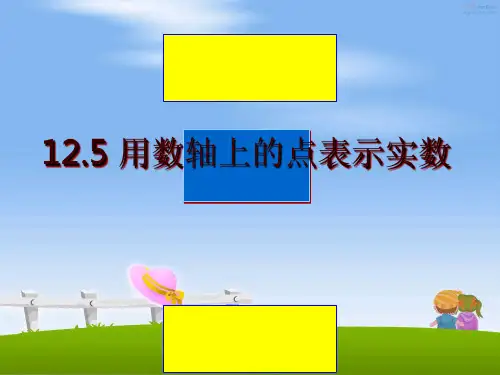 最新12.5 用数轴上的点表示实数