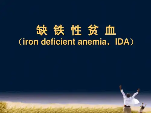 缺铁性贫血ppt课件