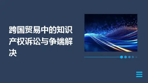 跨国贸易中的知识产权诉讼与争端解决