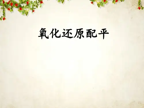 氧化还原配平课件