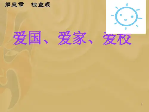 爱国爱家爱校主题班会ppt课件