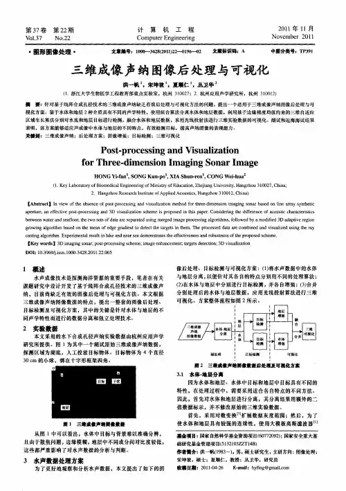 三维成像声纳图像后处理与可视化