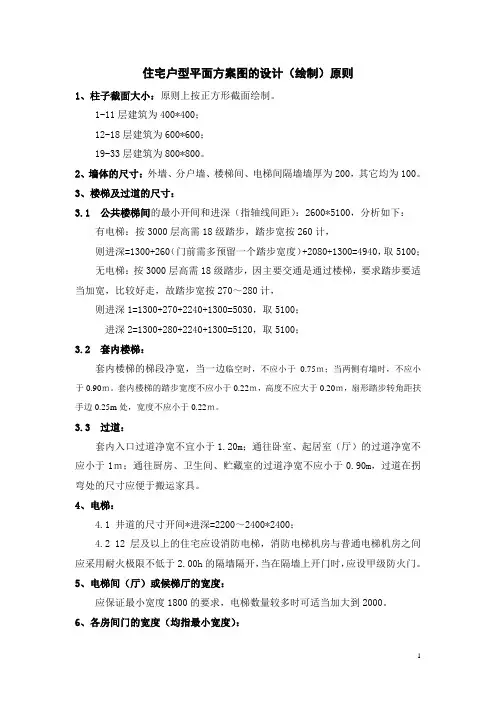 住宅户型设计(方案)