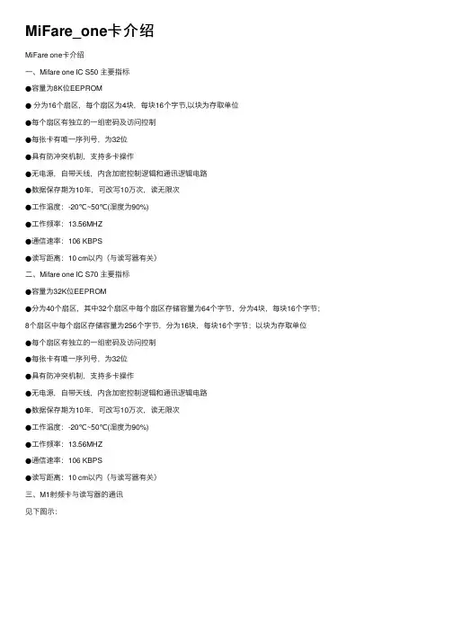 MiFare_one卡介绍