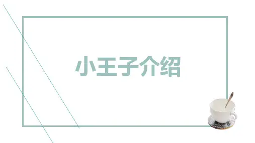 小王子介绍_演讲模板