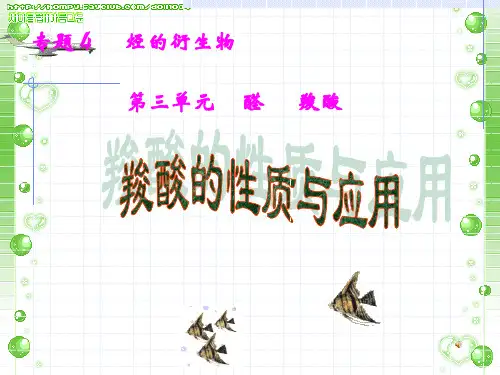 羧酸的性质与应用
