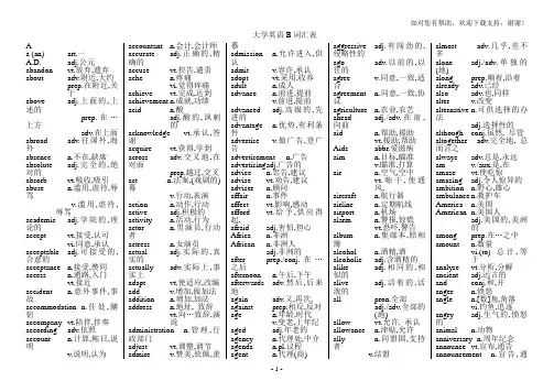 英语B级单词大全