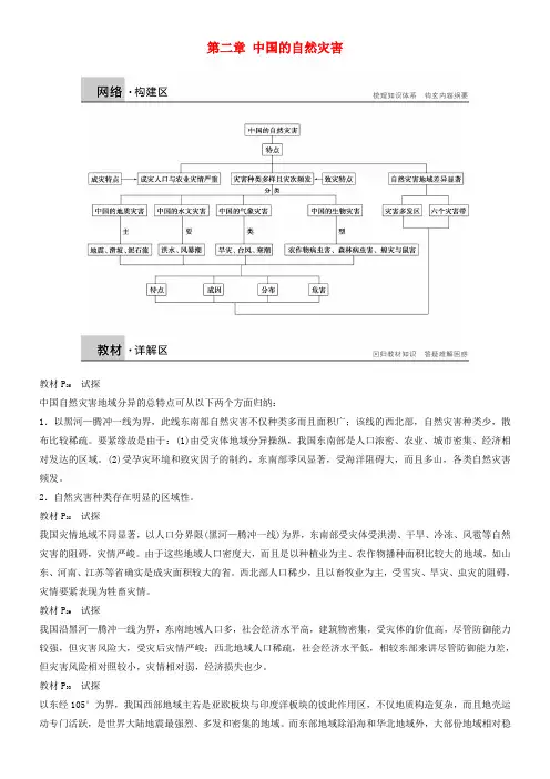 高中地理第二章中国的自然灾害章末整合新人教版选修5