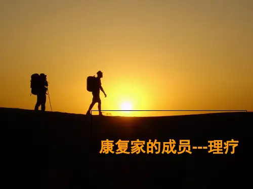 康复理疗 PPT 