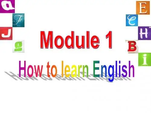 外研版八年级英语上册Module 1 Unit 1 How to learn English  课件(共38张PPT)